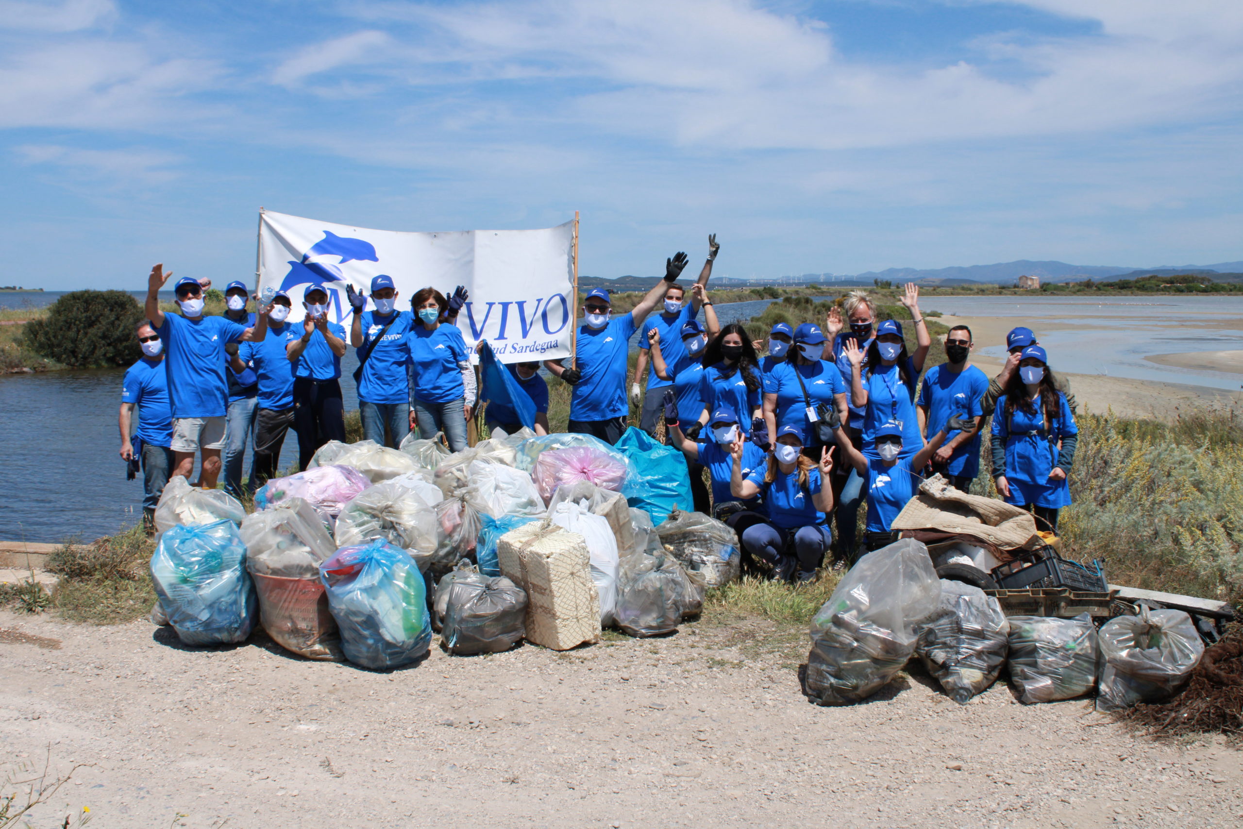 Abbiamo portato via più di 4 quintali di rifiuti dalla laguna dei fenicotteri!
