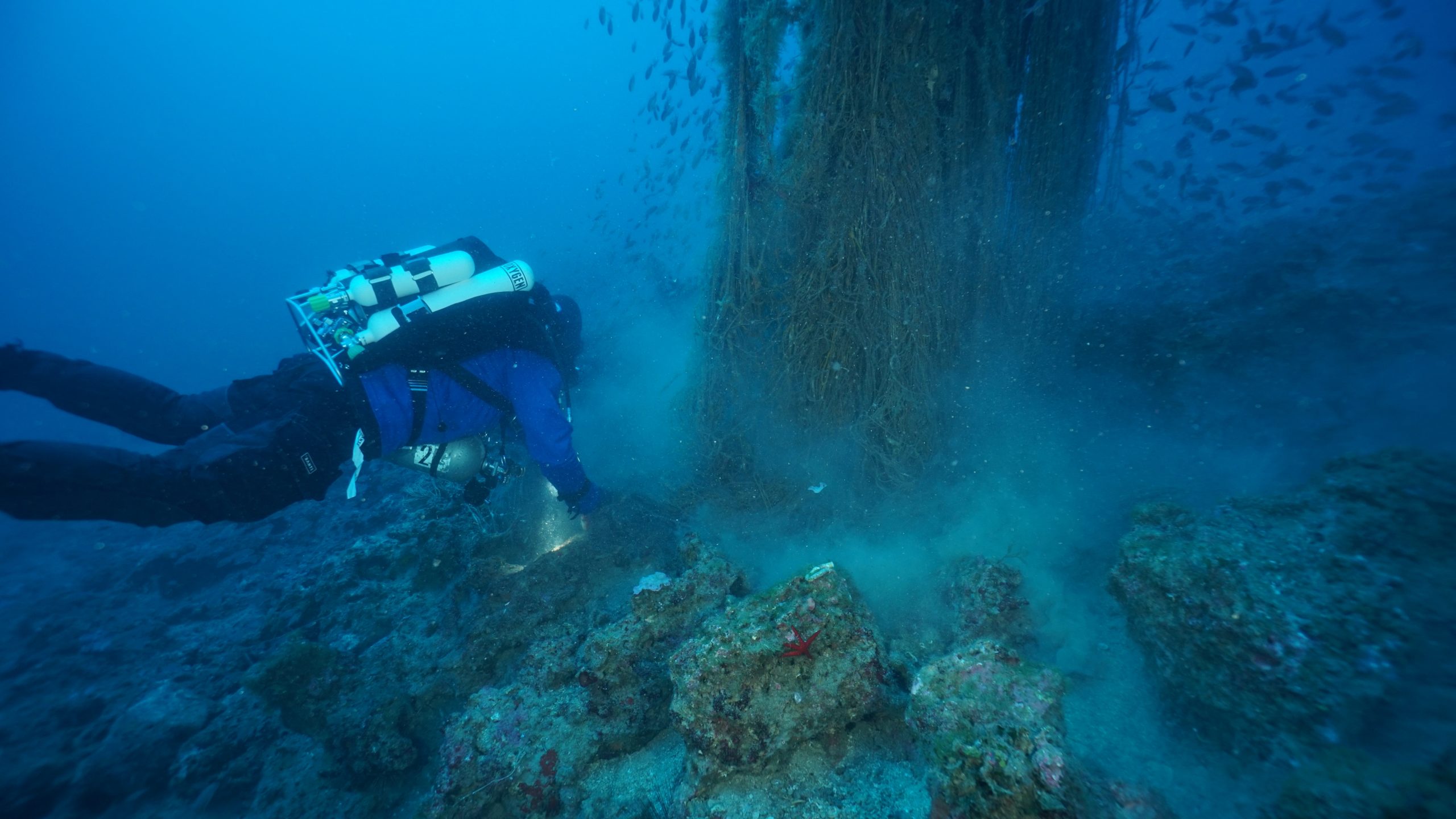 Abbiamo recuperato 3000 metri di reti fantasma dai fondali di San Vito Lo Capo