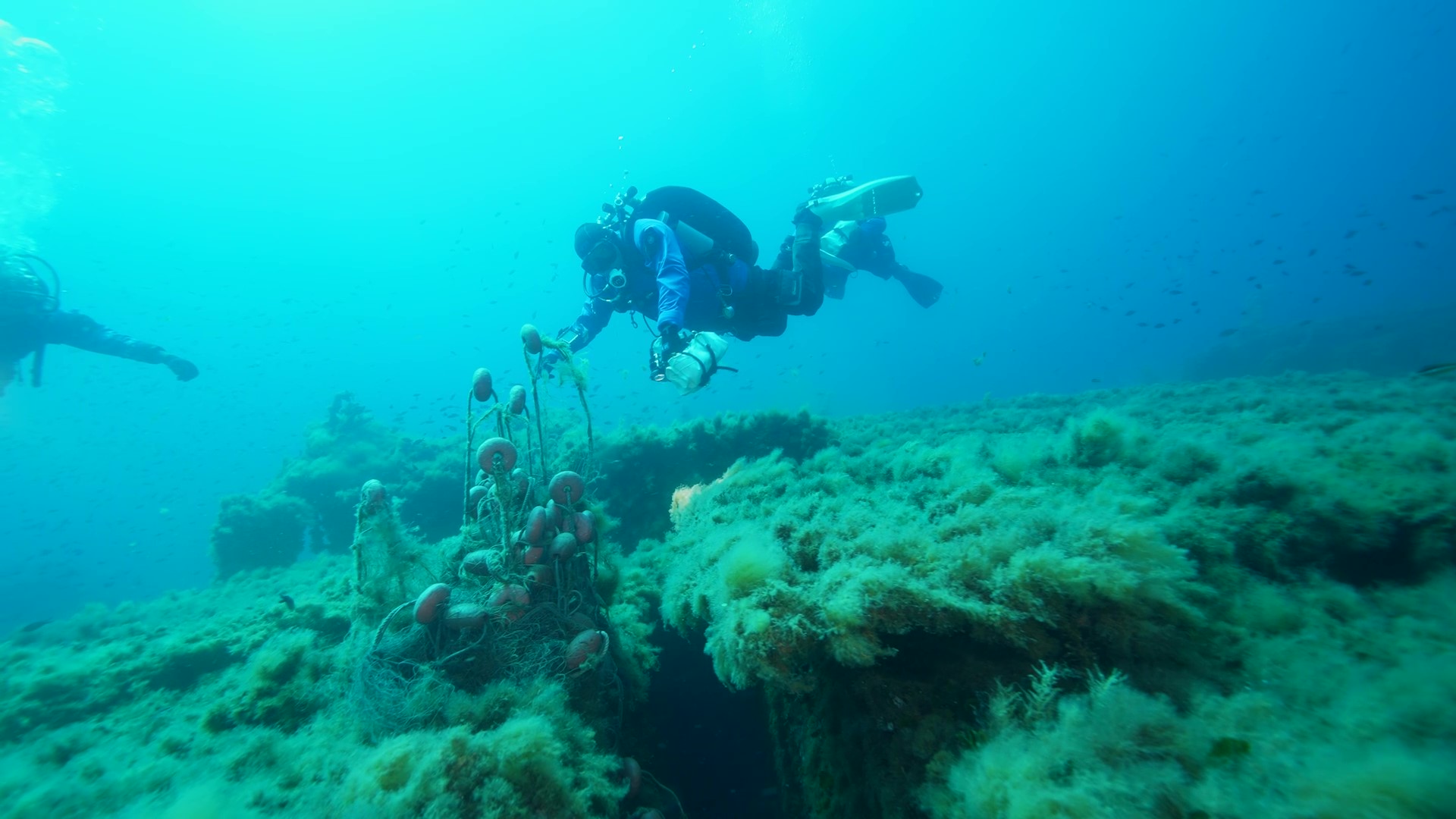 Recuperata rete di oltre 200 metri dal relitto “Pavlos V”